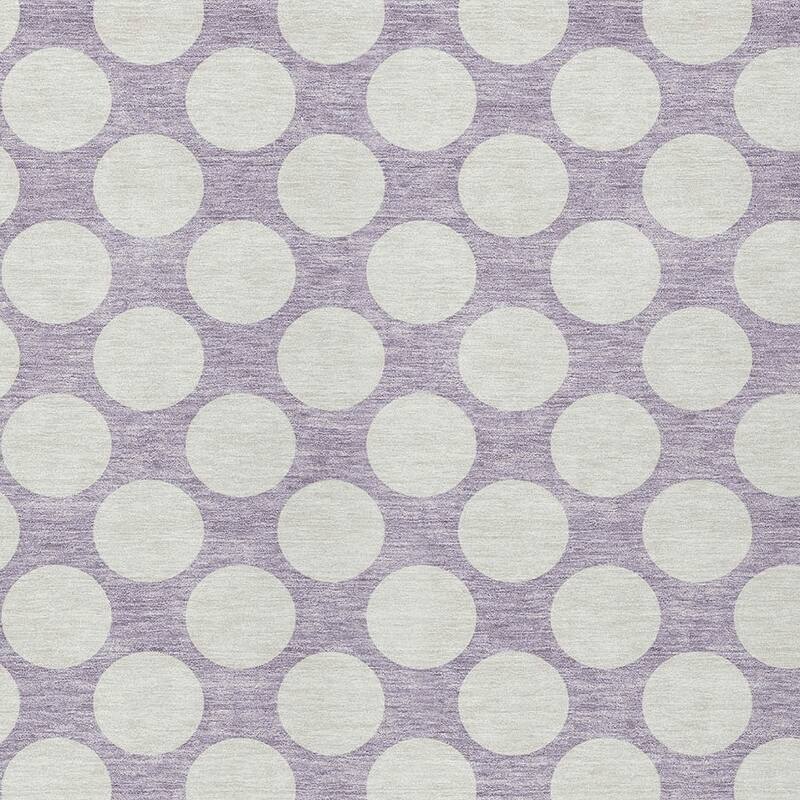 HomeRoots Polka Dot Transitional Rectangle Outdoor Rug