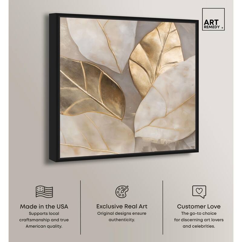 Golden Cascades Canvas by Art Remedy