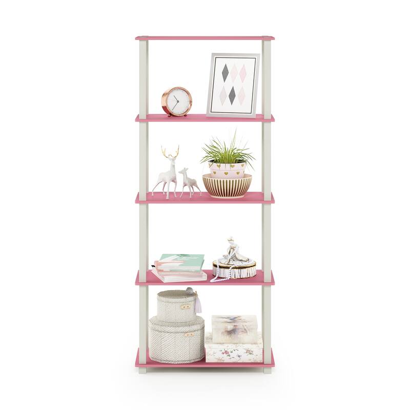 Furinno Turn-S-Tube 5-Tier Square Leg Multipurpose Display Rack