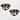 Warehouse of Tiffany 14 Inch Farmhouse Style Matte Black Flush Mount Ceiling light (SOLD AS A PAIR)