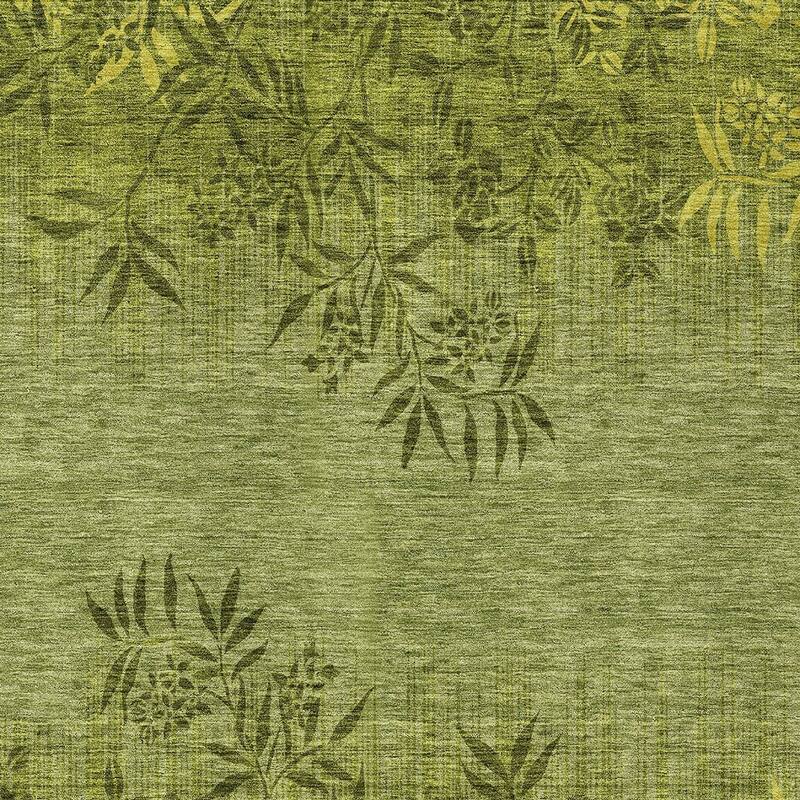 HomeRoots Floral Transitional Rectangle Outdoor Rug