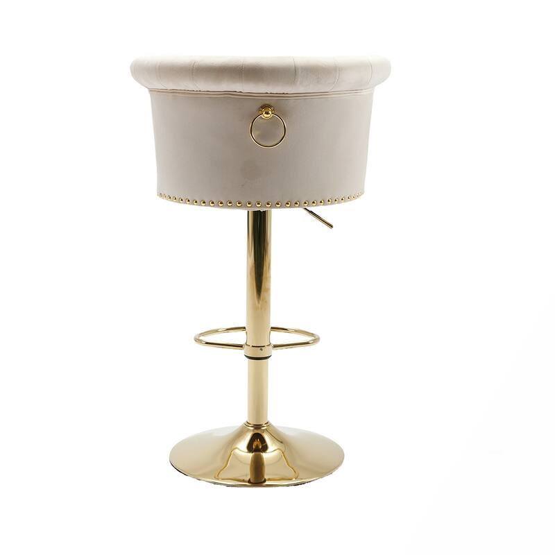 2PCS Swivel Counter Height Bar Stools