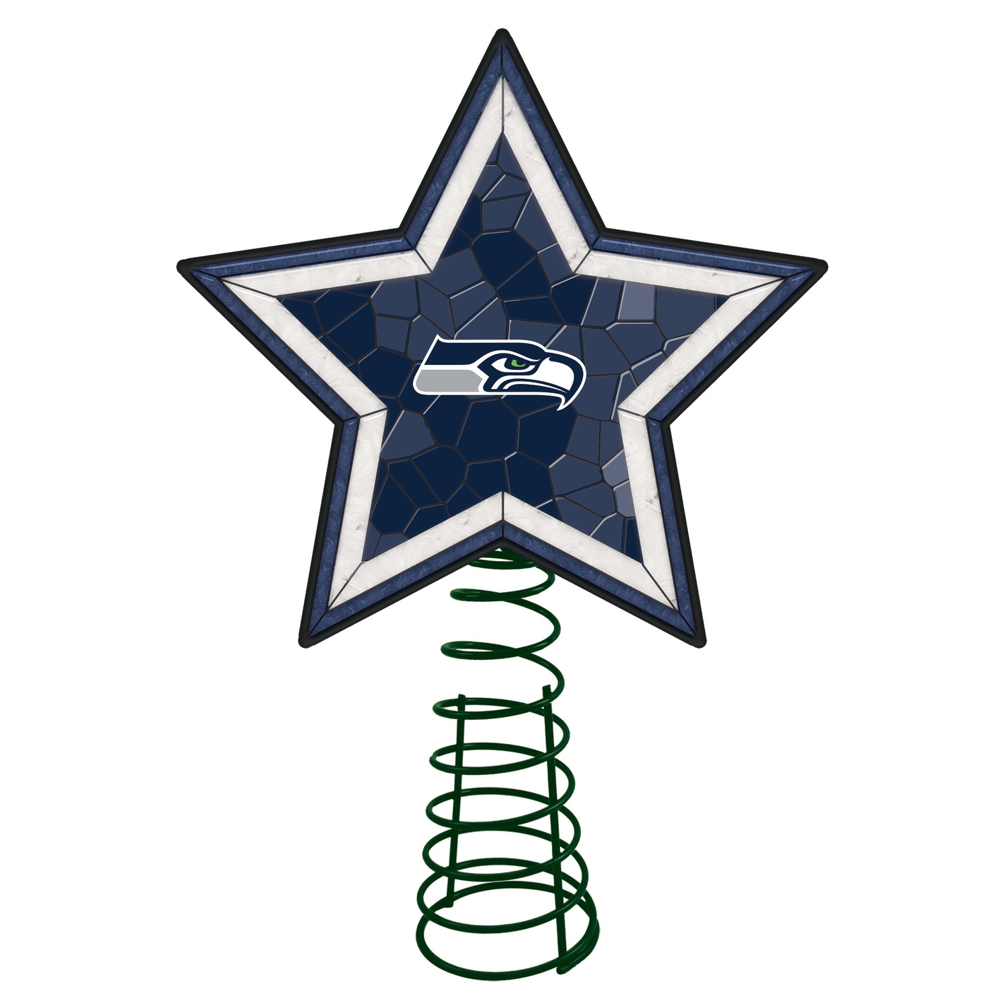 Seattle Seahawks Mosaic Tree Topper - Bed Bath & Beyond - 18682603