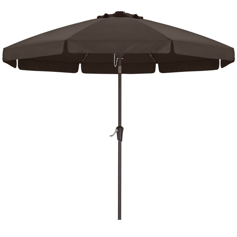 ABCCANOPY 10FT Outdoor Table Market Umbrella Tilt and Crank for Garden - Brown