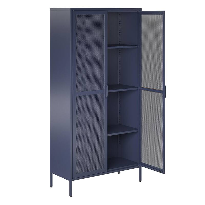 The Novogratz Channing Tall 2 Door Metal Storage Cabinet