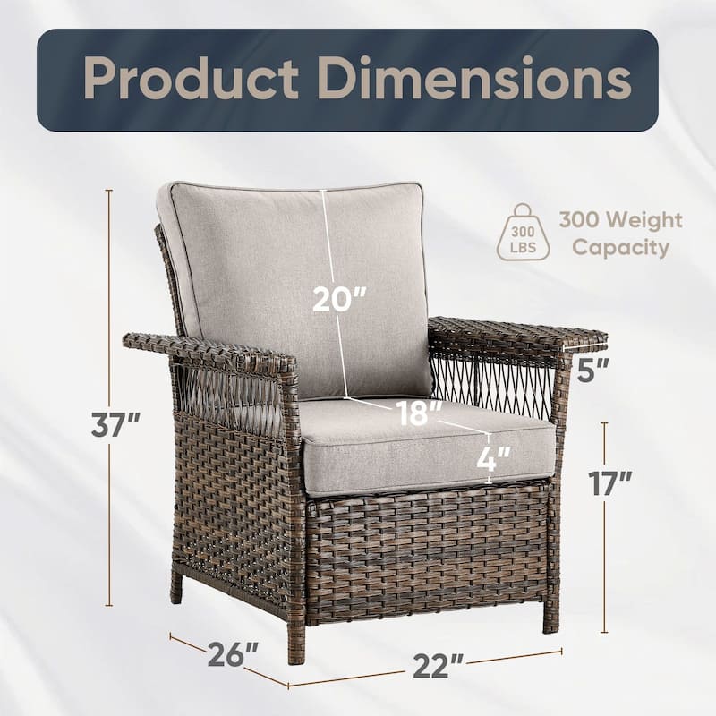 Outdoor Wicker Furniture Couch Set