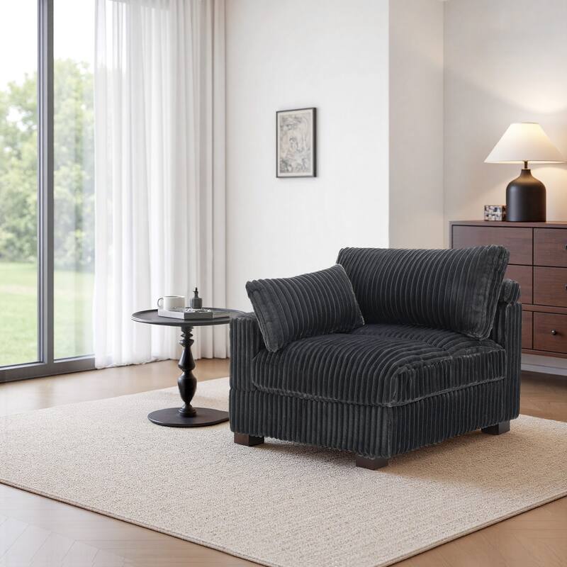 Cotton Flannel corner Sofa Armless Modular Sectional Sofa Seamless Combination