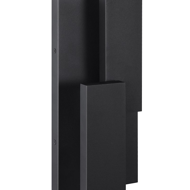 Matte Black Iron Integrated LED Outdoor/Indoor Wall Sconce - 23.6"