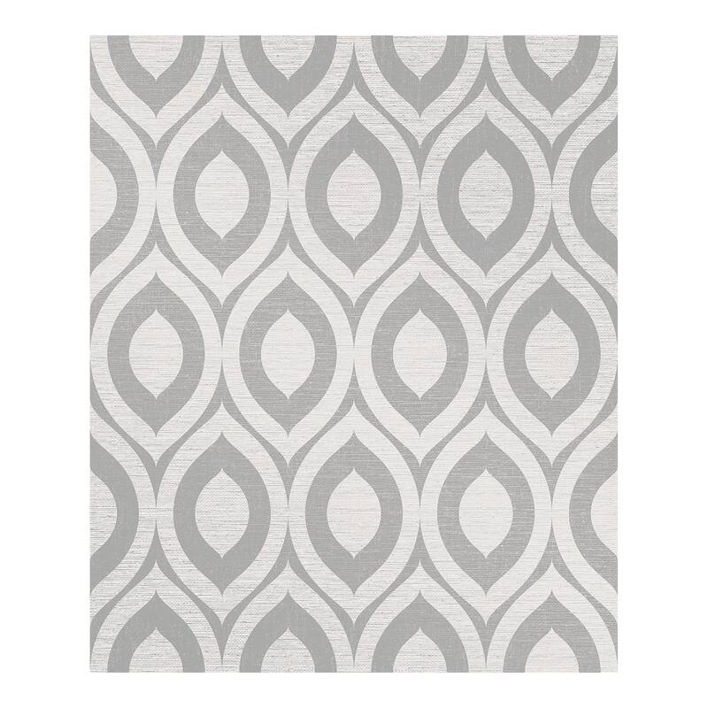 Crown Rimini Grey Geometric Wallpaper - 20.5 x 396 x 0.025