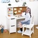 preview thumbnail 6 of 4, Kids Study Desk with Chair,Student Writing Desk with Bookshelf