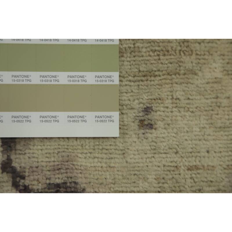 Hand Knotted Oriental 100% Wool Carpet Modern Abstract Beige & Ivories Modern Area Rug - 6' 4'' X 4' 9''