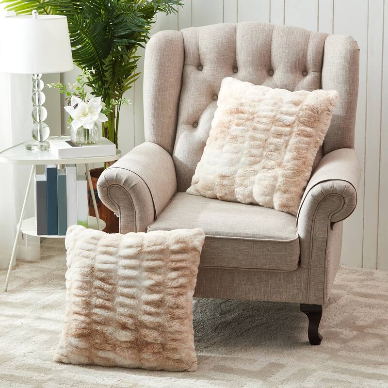 Serenta Shar Pei FauxFur 2 Piece Pillow Shell Set, NO INSERT