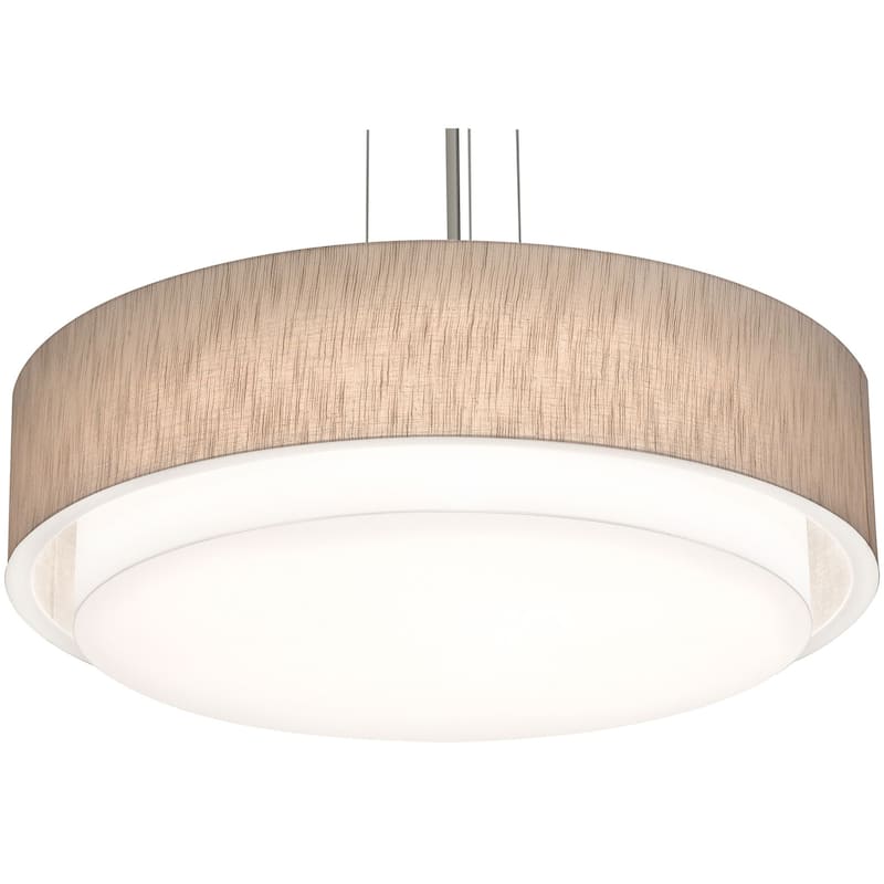 AFX Sanibel 32'' LED Pendant - Satin Nickel Finish - Jute
