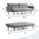 preview thumbnail 12 of 35, Lucid Comfort Collection Futon Sofa Bed with Box Tufting