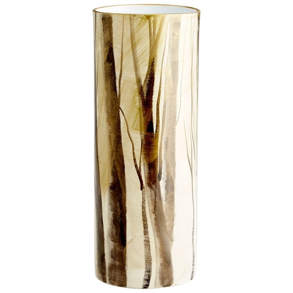 Cyan Design 09877 Into The Woods 7" Diameter Ceramic Vase - Woodland