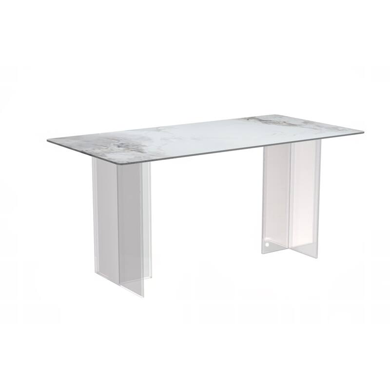 Kova Rectangular Dining Table with Sintered Stone/Glass Top