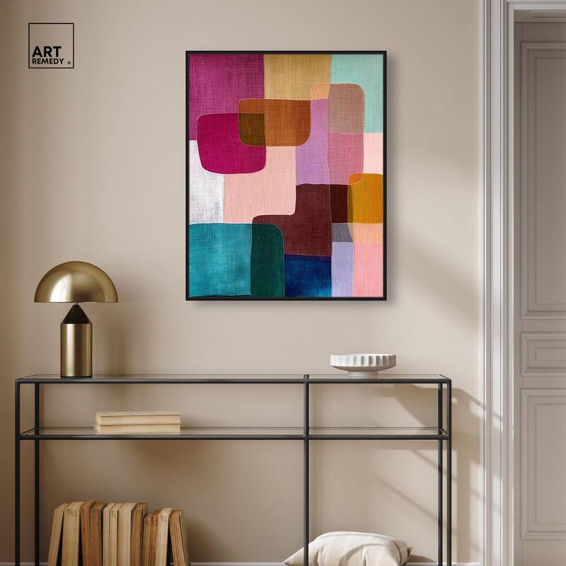Color Block Cadence III Canvas by Art Remedy