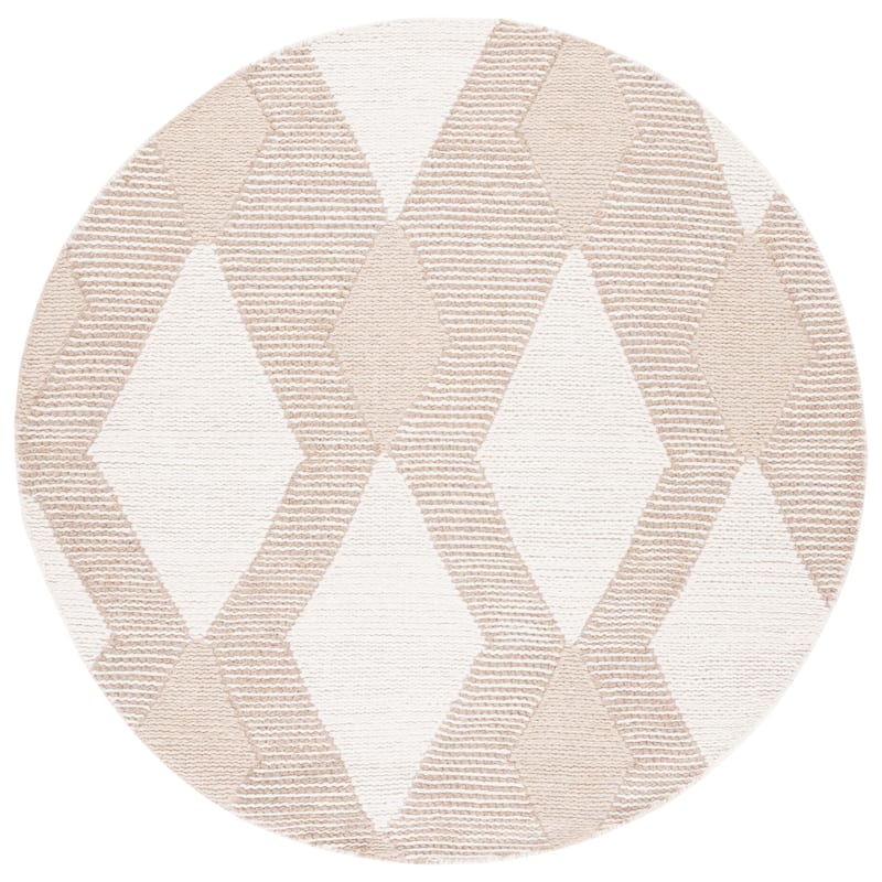SAFAVIEH Handmade Natura Iridenta Diamond Boho Wool Rug