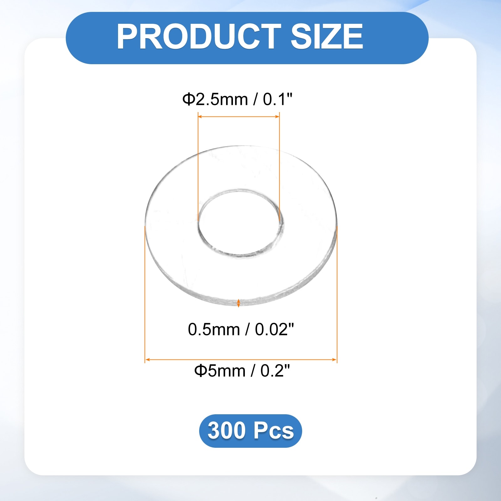 Flat Washers Sealing Gasket Ring Spacer Metric Round Washers Replacement for Water Pipe Hose Shower Door Handles