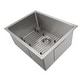 preview thumbnail 2 of 18, ZLINE Meribel Undermount Single Bowl Scratch Resistant Stainless Steel Kitchen Sink with Bottom Grid