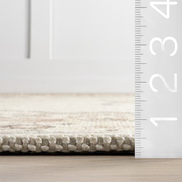 Princesa Medallion Wool and Cotton Area Rug