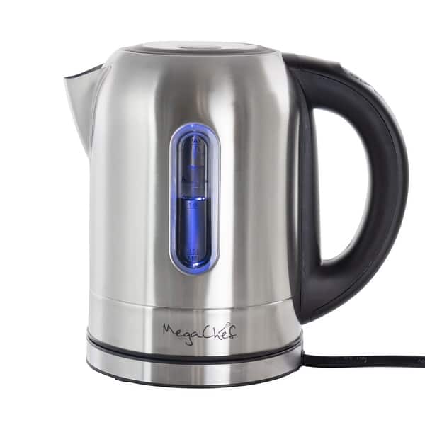 MegaChef 1.7Lt. Stainless Steel Kettle with Electric Base - On Sale - Bed  Bath & Beyond - 32426946