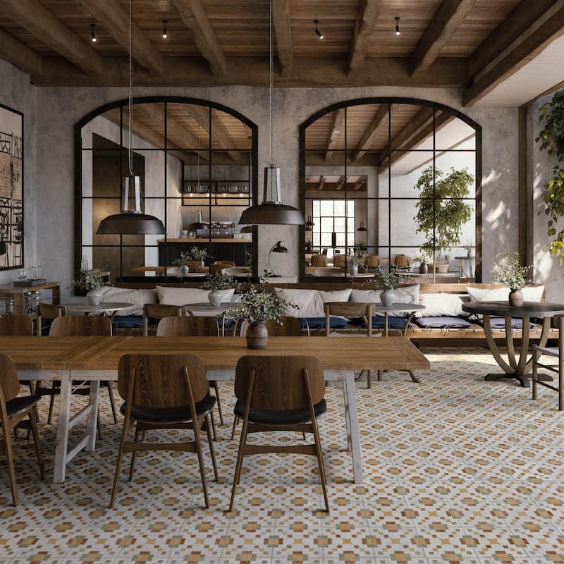 Merola Tile Kings Valentia Campanar 8-3/4" x 8-3/4" Porcelain Floor and Wall Tile - Case (13 Tiles)