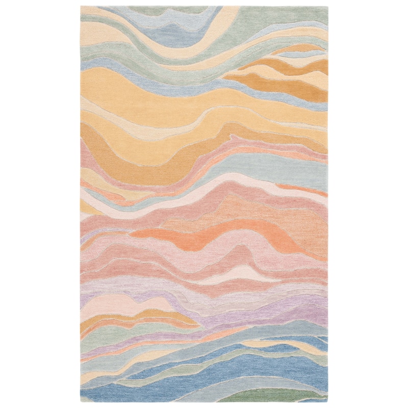 SAFAVIEH Handmade Rodeo Drive Bjarndis Mid-Century Modern Wool Rug