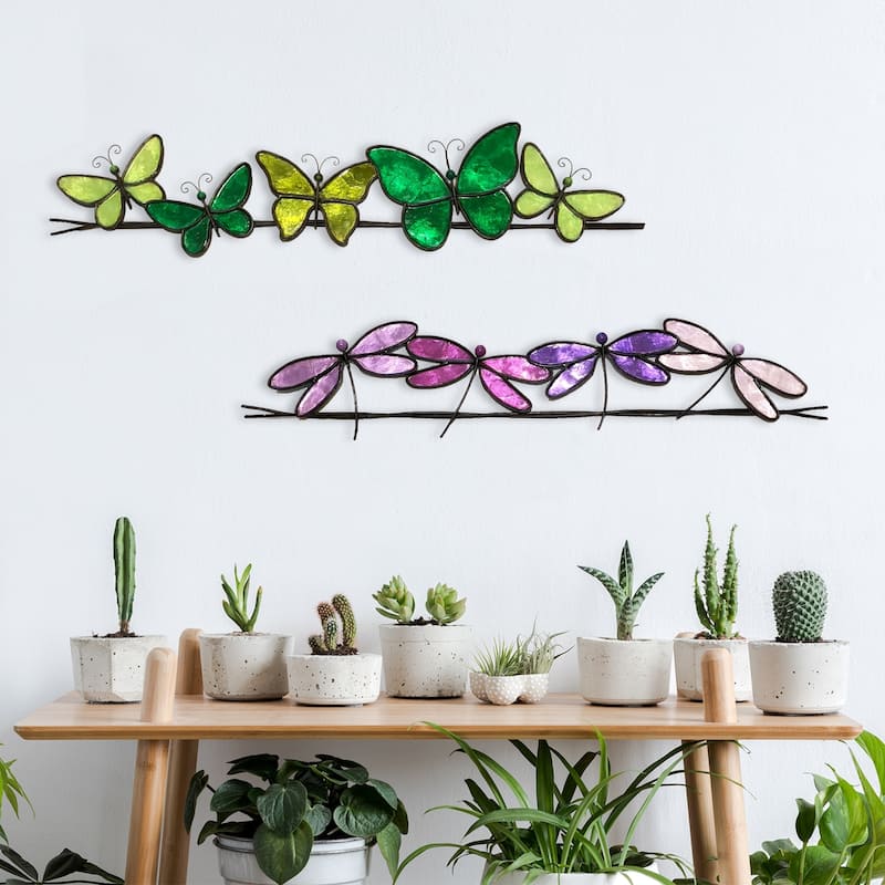 Butterflies On A Wire Wall Decor Brown (m2020 br)