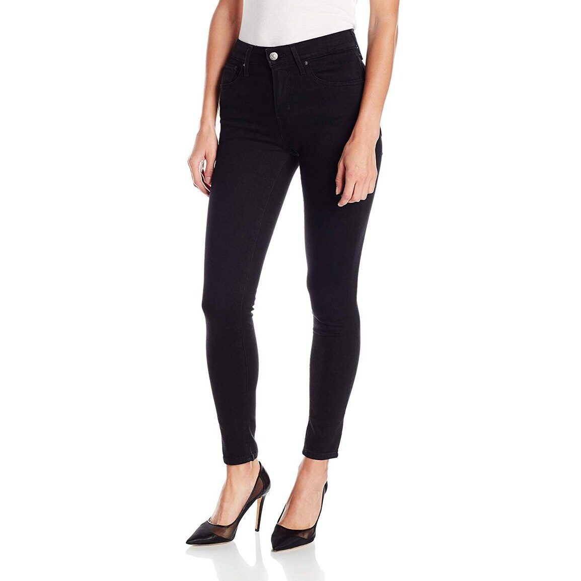 levi high rise skinny jeans black