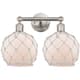 Option Brushed Satin Nickel / White Glass with White Rope