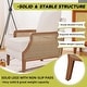 preview thumbnail 4 of 5, Mid Century Modern Accent Chair Upholstered Living Room Chairs Armchair with Rattan Armrest Comfy Reading Chair with Wood Frame