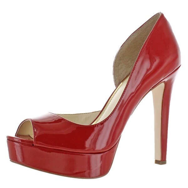 jessica simpson red high heel shoes