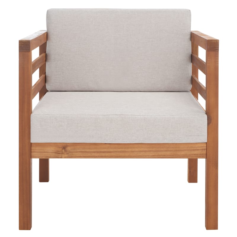 SAFAVIEH Maliyah Outdoor Arm Chair with Cushion - 26W x 26D x 26H