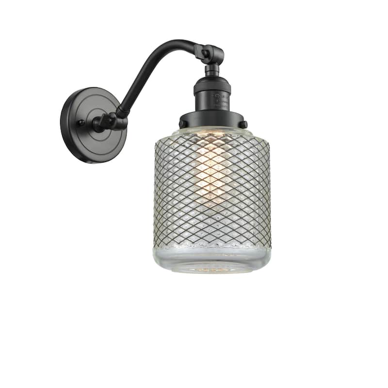 Innovations Lighting Stanton Single Light 10" Tall Bathroom Sconce - Oil Rubbed Bronze / Clear