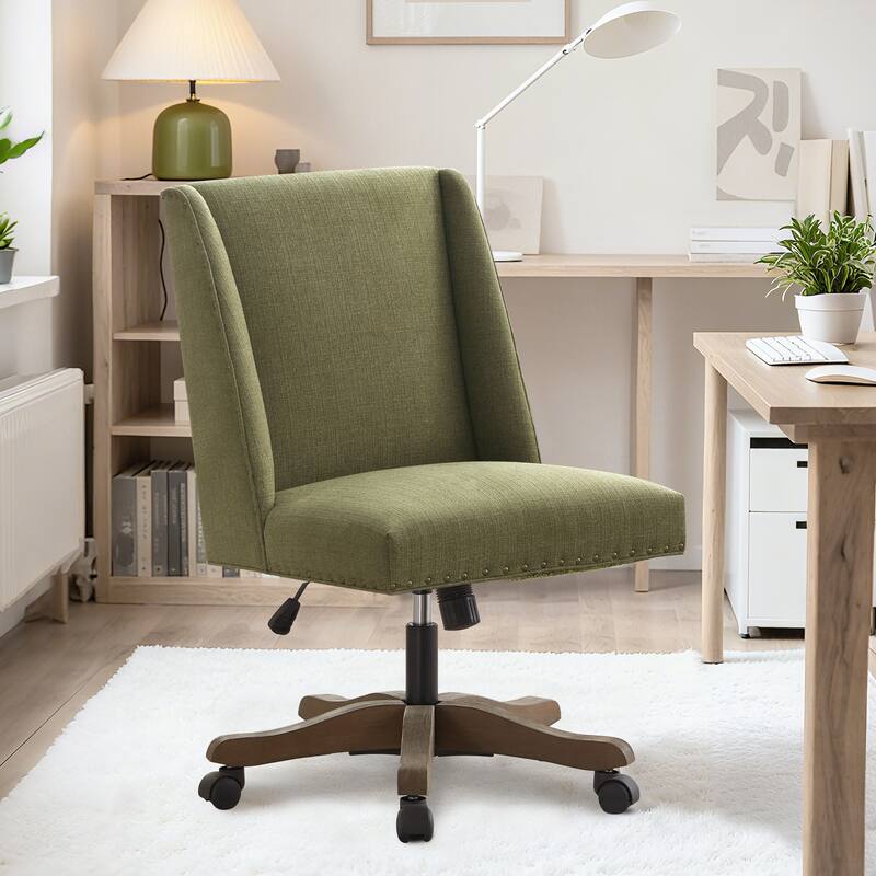 Huimo Home Office Desk Chair with Wheels, 360° Swivel