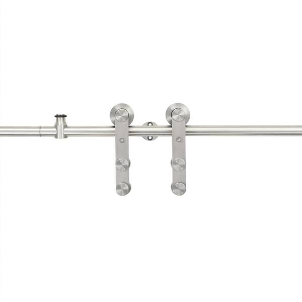 Shop Vidaxl Sliding Door Hardware Kit 72 Stainless Steel Silver