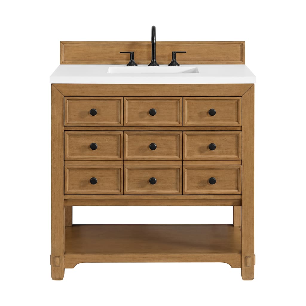 James Martin Vanities 505-V36-3WZ Malibu 36" Free Standing Single