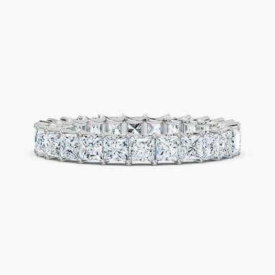Auriya 14k Gold Princess Lab Grown Diamond Eternity Band 2.60 - 11.25 ct. tw. (F-G, VS)