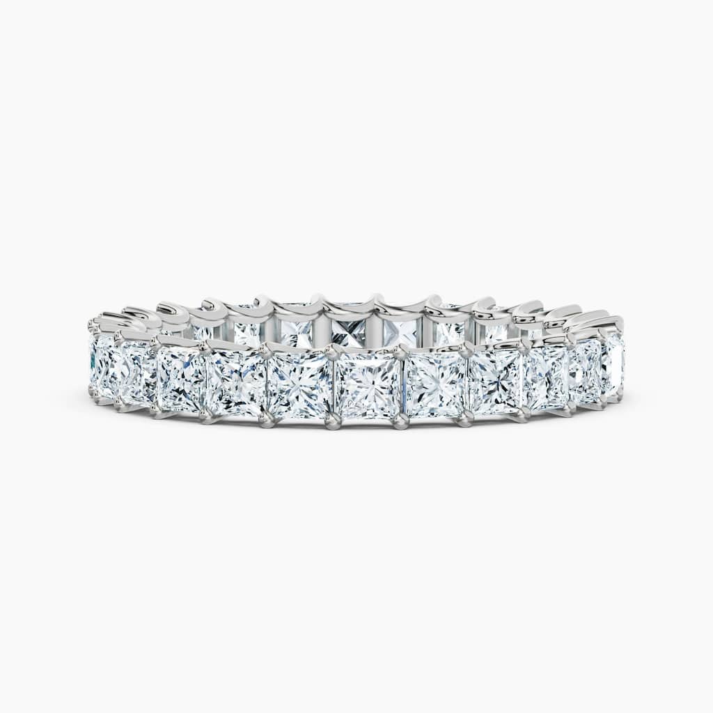 Auriya 14k Gold Princess Lab Grown Diamond Eternity Band 2.60 - 11.25 ct. tw. (F-G, VS)