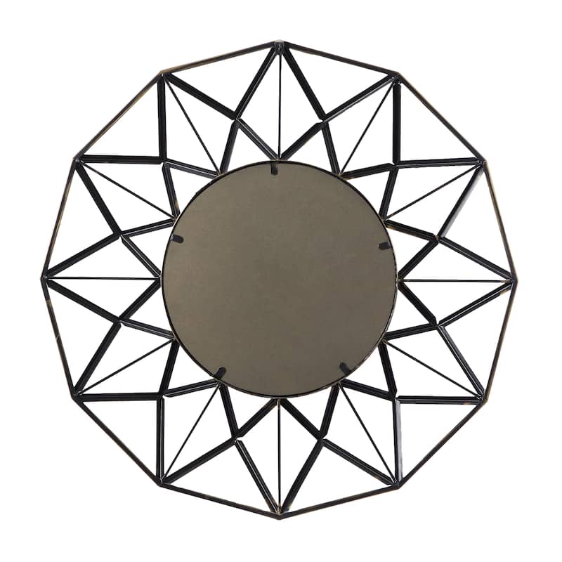 Metal Starburst Wall Mirror - Gold - Roche River Decor