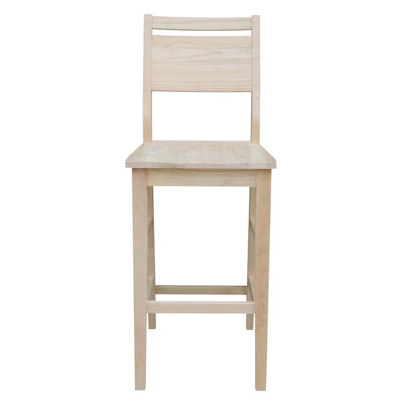 Aspen Panel Stool - Unfinished