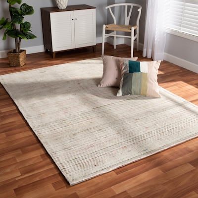 Finsbury Modern and Contemporary Hand-Tufted Wool Blend Area Rug - 5' x 8'/Surplus