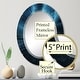 preview thumbnail 8 of 13, Designart "Ethereal Lightning V" Nautical & Beach Modern Wall Mirror