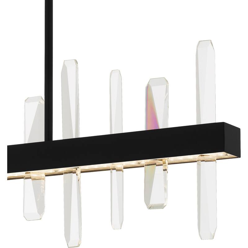 Regal Integrated LED Matte Black Island Light