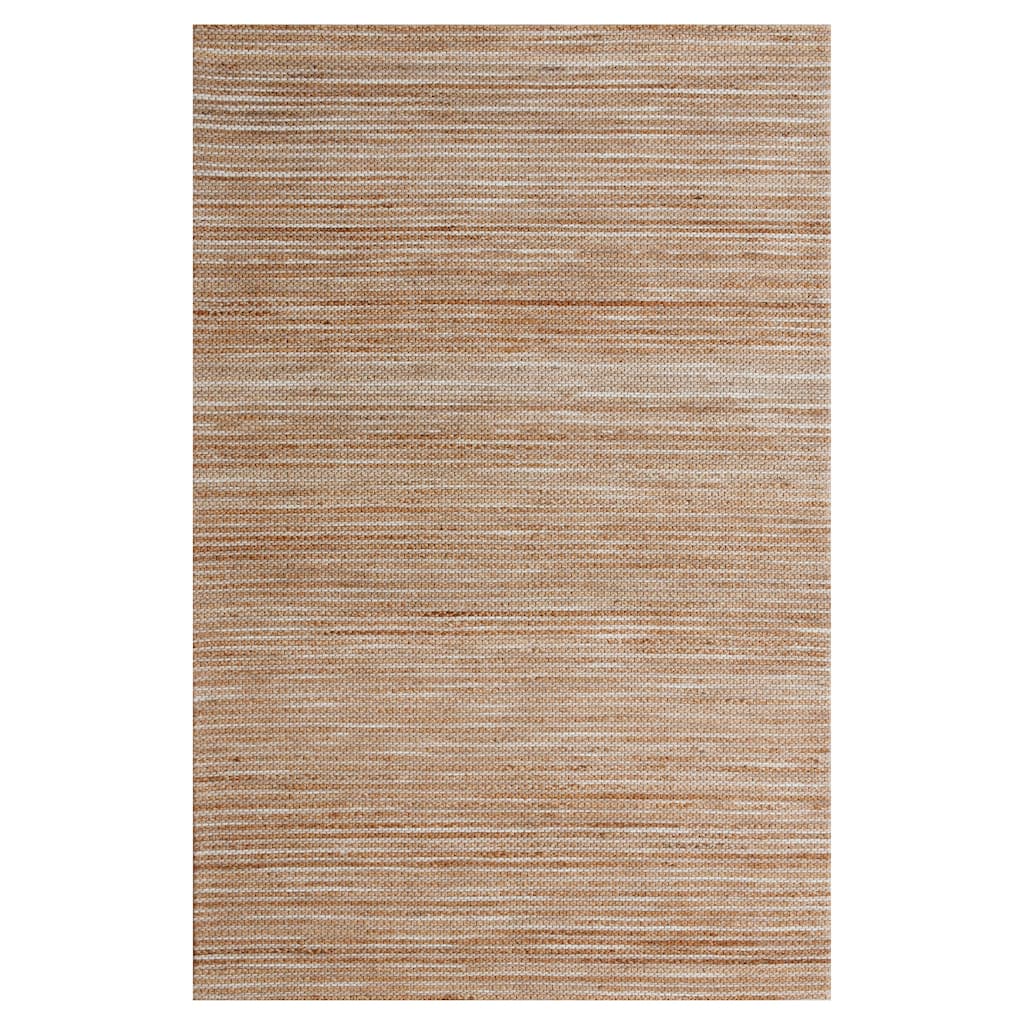 Sevita Stripe Natural Jute and Wool Blend Indoor Area Rug