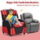 preview thumbnail 10 of 47, Gymax Gaming Recliner Sofa PU Leather Armchair for Kids Youth w/