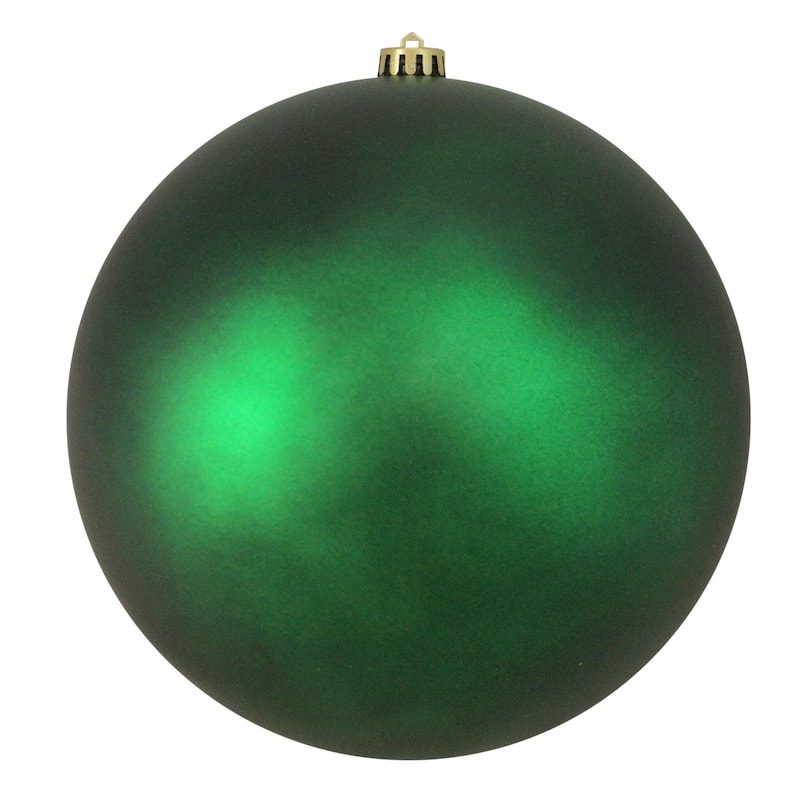 Matte Shatterproof Commercial Christmas Ball Ornament 10" 250mm Green
