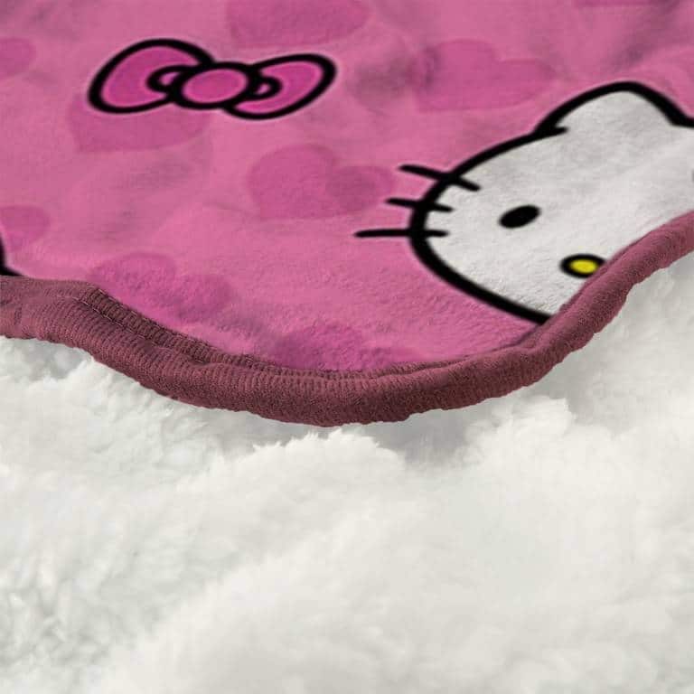 Sanrio Hello Kitty Silk Touch Sherpa Throw Blanket