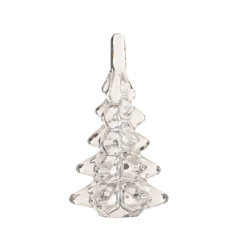 Glass Christmas Tree Décor - Clear